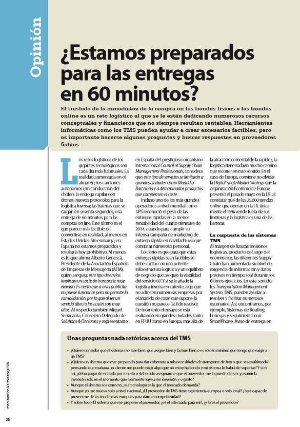 ANDSOFT en Manutención y Almacenaje Set 2015