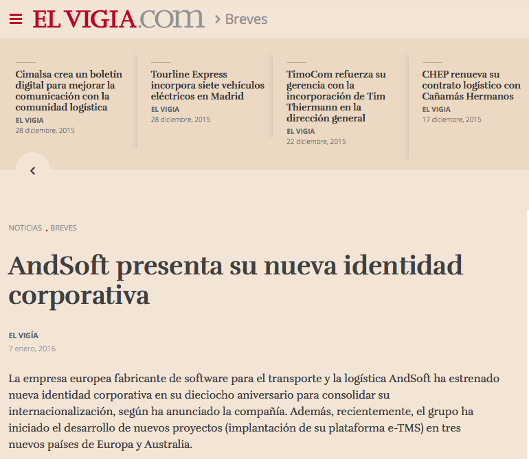 andsoft presenta nueva identidad corporartiva en ELVIGIA 8 ene 2016