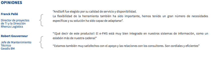 AndSoft ERP Software Transporte Software Logística