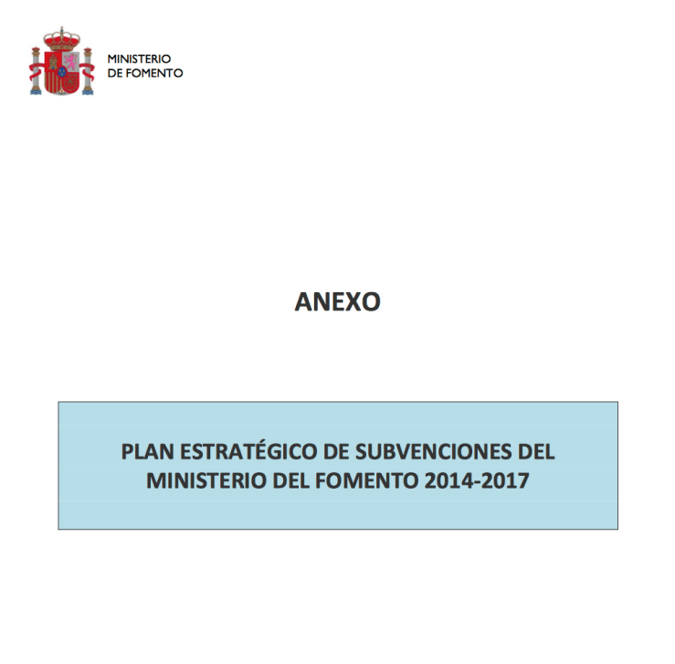 Inversiones Públicas Subvenciones Públicas Ministerio de Fomento Transporte Carretera 2015