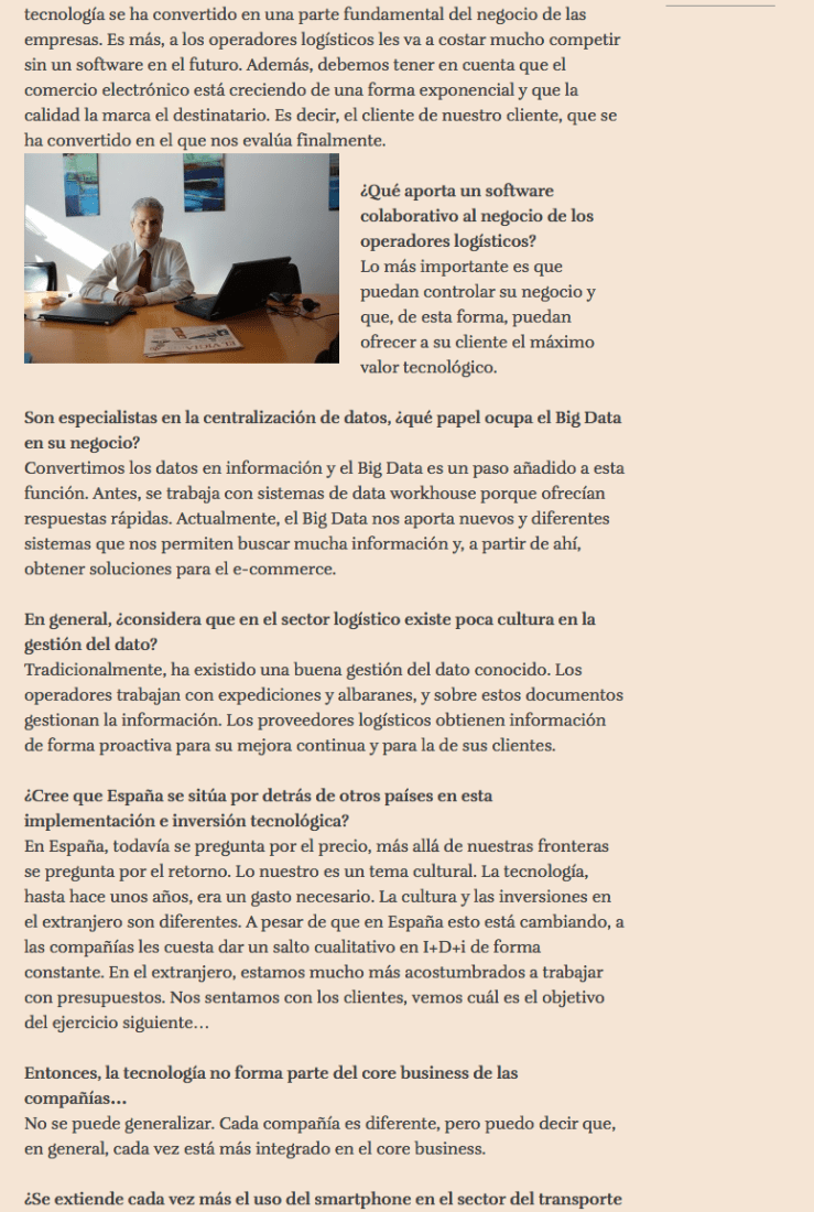 Entrevista Víctor Vilas en El Vigía 