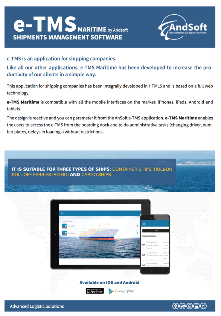 e-TMS Maritime AndSoft