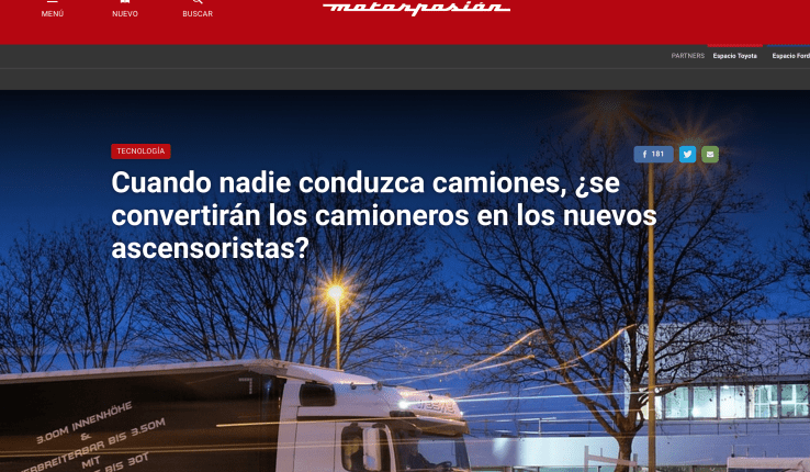 ¿Los camioneros tendrán que ser ascensoristas? Noticia de MotorPasión.png